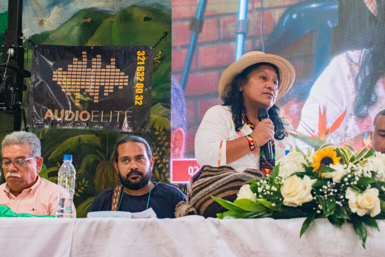 aida quilcué, senadora y candidata a la vicepresidencia de Colombia